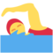 Woman Swimming emoji on Twitter
